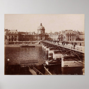 Affiche Paris – Le Pont des Arts e l`Institut