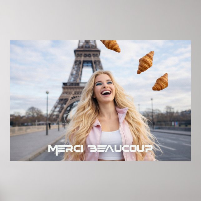 AFFICHE PARIS - MERCI BEAUCOUP (Devant)