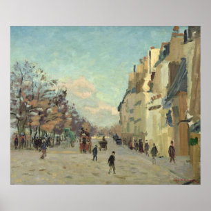 Affiche Paris, Quai de Bercy, effet de neige, c.1873-74