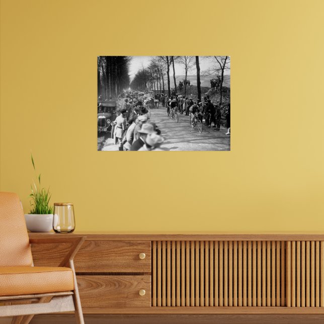 Affiche Paris-Roubaix 1927 sur la Côte de Doullens (Salon 2)