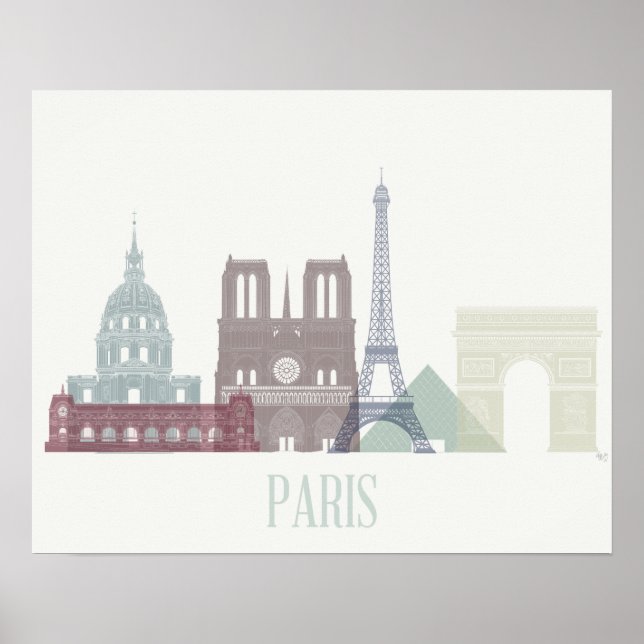 Affiche Paris Skyline (Devant)