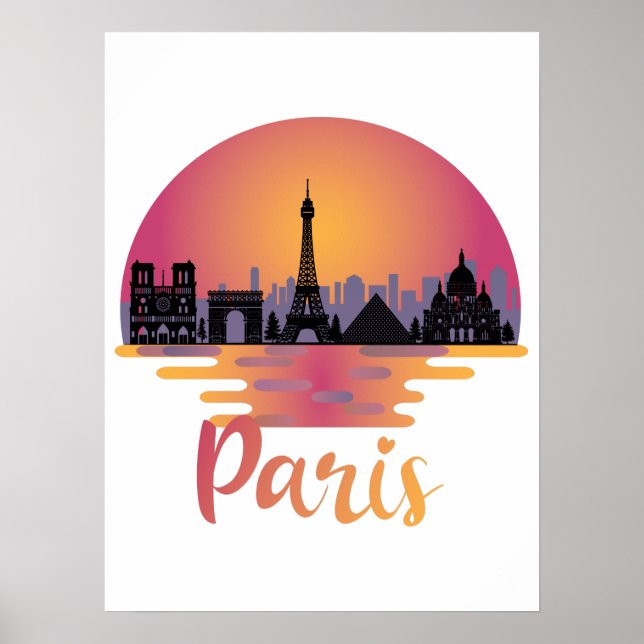 Affiche Paris Skyline (Devant)