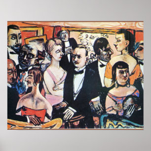 Affiche Paris Society, fine art de Max Beckmann