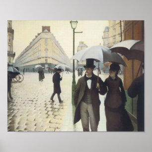 Affiche Paris Street, Rainy Day par Caillebotte
