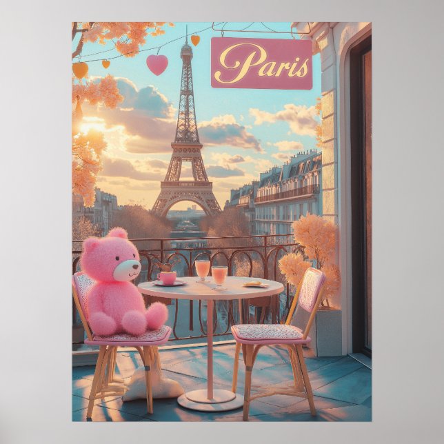 Affiche Paris - Tour Eiffel (Devant)