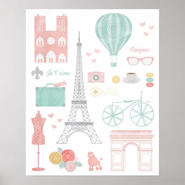 Affiche Paris Travel (Devant)