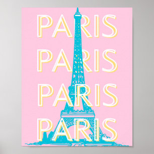 Affiche Paris Travel Art, Travel Art, Preppy, Rose