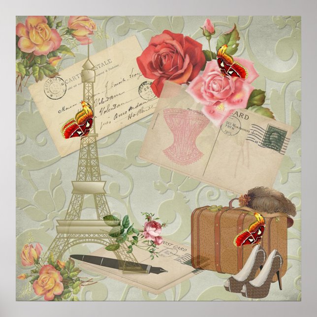 Affiche Paris vintage (Devant)