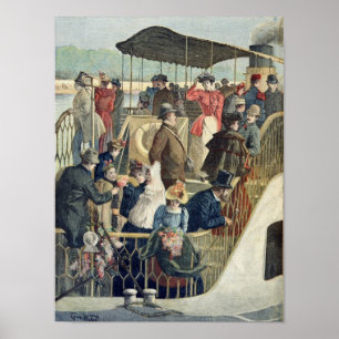 Affiche Parisians retournant de la campagne