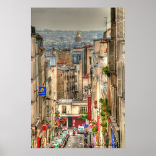 Affiche parisienne de rue