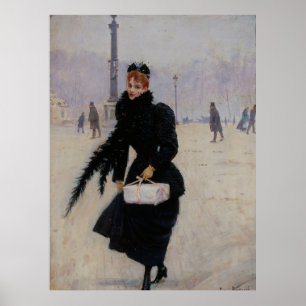 Affiche Parisienne Place de la Concorde