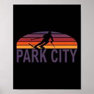 Affiche Park City Mountain Resort Utah Usa Ski Resort Snow