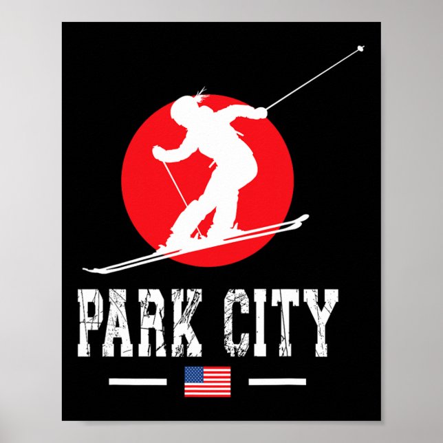 Affiche Park City Usa Station de ski Rocky Mountains Ameri (Devant)