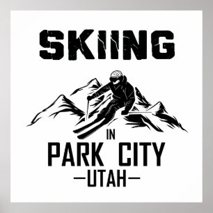 Affiche Park City Utah ski
