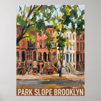 Affiche Park Slope Brooklyn New York