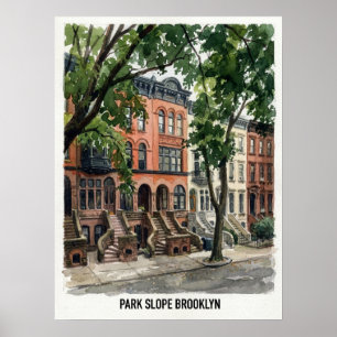 Affiche Park Slope Brooklyn New York