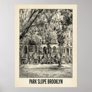 Affiche Park Slope Brooklyn New York