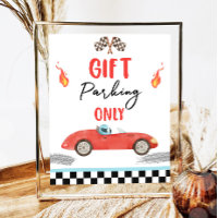 Parking Cadeau Seulement Red Race Car Deux Anniver