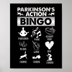 Affiche Parkinsons Action Bingo Parkinsons maladie