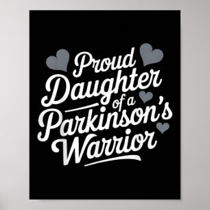 Affiche Parkinsons Guerrier Fier Soutien fille