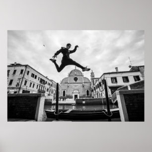 Affiche Parkour à Venise