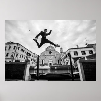 Affiche Parkour à Venise