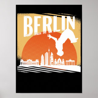 Affiche Parkour, freerunner, athlète en cadeau Berlin