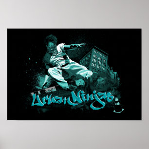 Affiche Parkour - Ninjas urbain Teal