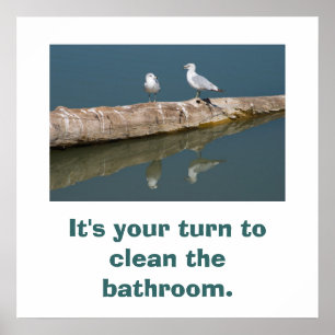 Affiche parlante de mouette