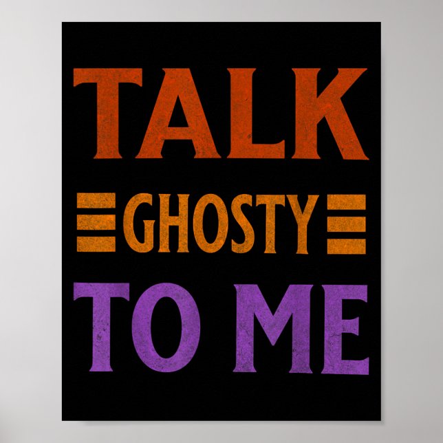Affiche Parle-moi fantomatiquement Costume drôle d'Hallowe (Devant)