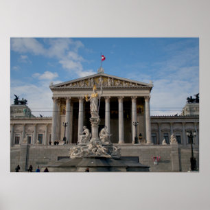 Affiche Parlement, Wien Österreich