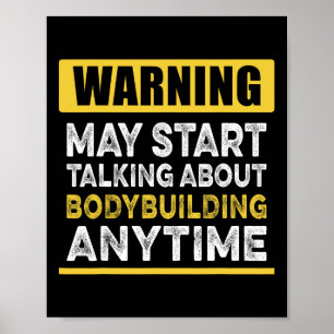 Affiche Parler De Bodybuilding En Tout Temps Drôle Bodybui