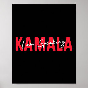 Affiche Parler Kamala Harris Vice-présidente Débat Vote