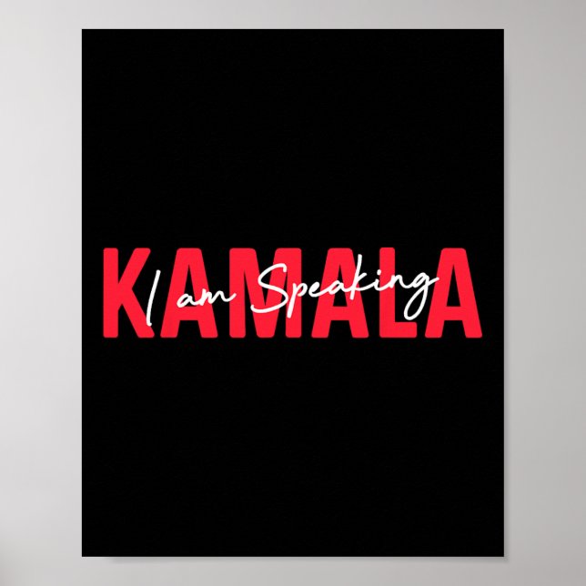 Affiche Parler Kamala Harris Vice-présidente Débat Vote (Devant)