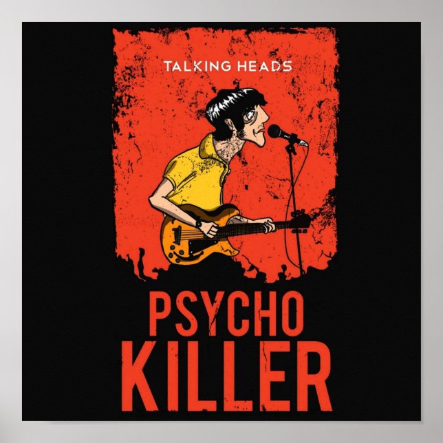 AFFICHE PARLER TÊTES PSYCHO KILLER (Devant)