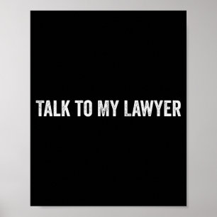 Affiche Parlez à mon avocat drôle