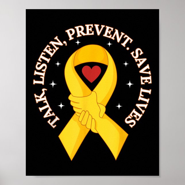 Affiche Parlez Écouter Prévenir sauver des vies Suicide Pr (Devant)