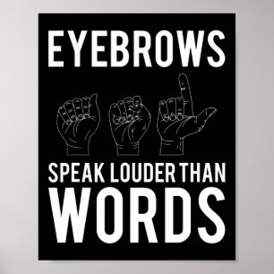 Affiche Parlez Plus Haut Que Les Mots Sourds-muets