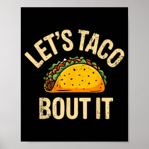 Affiche Parlons taco de drôle de taco cinco de mayo mexica