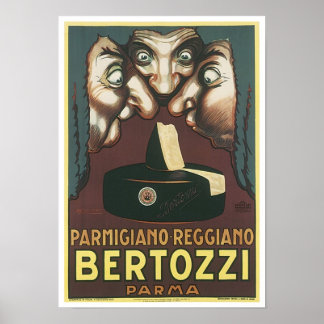 Affiche Parmagiana Reggiano Bertozzi Parma Ad