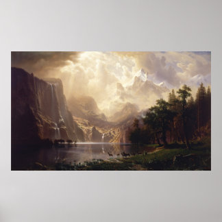 Affiche Parmi la Sierra Nevada, CA par Albert Bierstadt