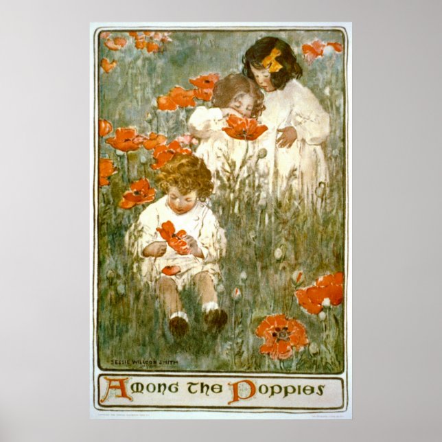 Affiche Parmi les pavots 1904 (Devant)