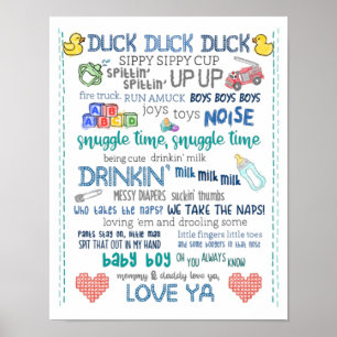Affiche Parodie crèche art bébé garçon jay muet chant de b