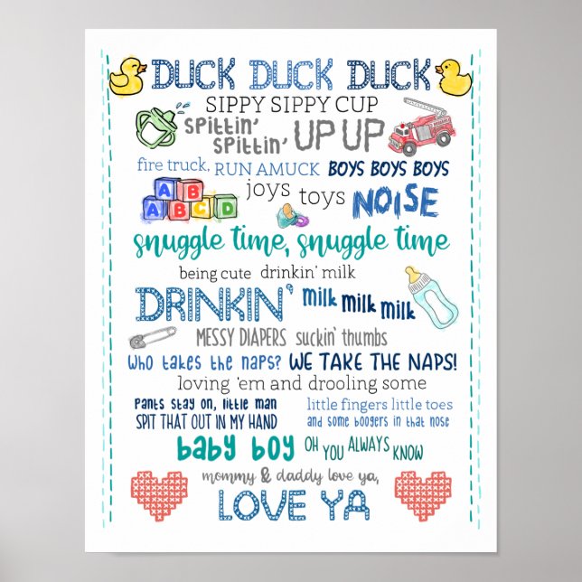 Affiche Parodie crèche art bébé garçon jay muet chant de b (Devant)