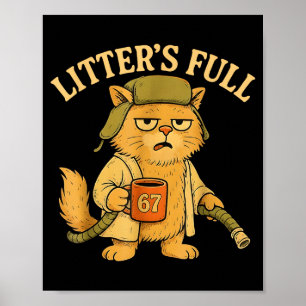 Affiche Parodie de chat complet de Funny Litter 67 Six Sep