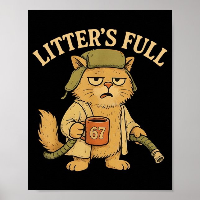 Affiche Parodie de chat complet de Funny Litter 67 Six Sev (Devant)