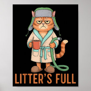 Affiche Parodie de chat complet de portée drôle Chri amate
