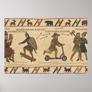 Affiche Parodie de la Tapisserie de Bayeux
