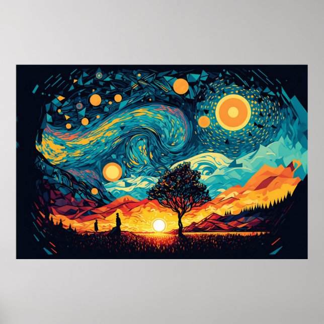 Affiche Parodies Le style artistique de Van Gogh (Devant)