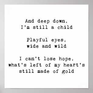 Affiche Paroles arc-en-ciel